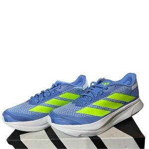 Adidas Duramo SL 2 Blue Fusion Hi-Res Yellow Running Shoes NWT Size 10